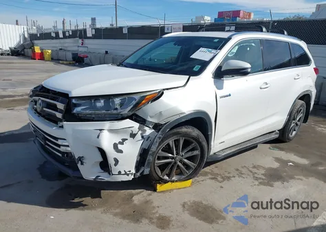 2018 Toyota Highlander Hybrid Limited from USA, damaged, VIN 5TDDGRFH6JS043464